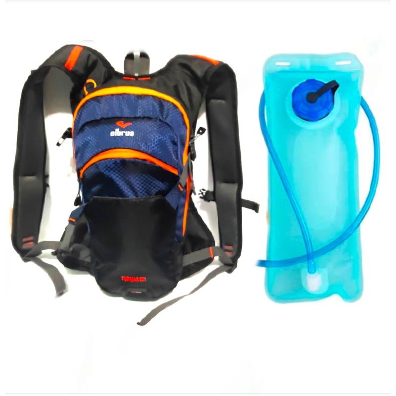 tas sepeda hydropack hydrobag crosstrail + Rain cover dan water bladder dongker