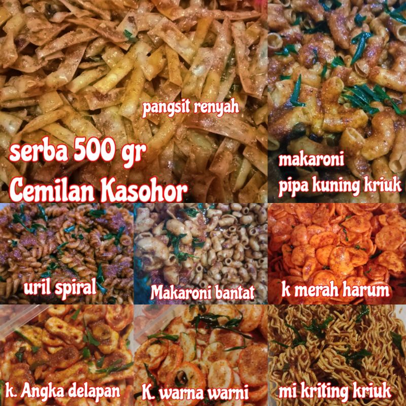 Makaroni bantet, krupuk bantet serba 500 gr