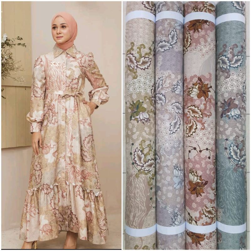 (HARGA 0,5m) KAIN SERAGAM LEBARAN  BAHAN JASMINE TWILL PREMIUM TISYA