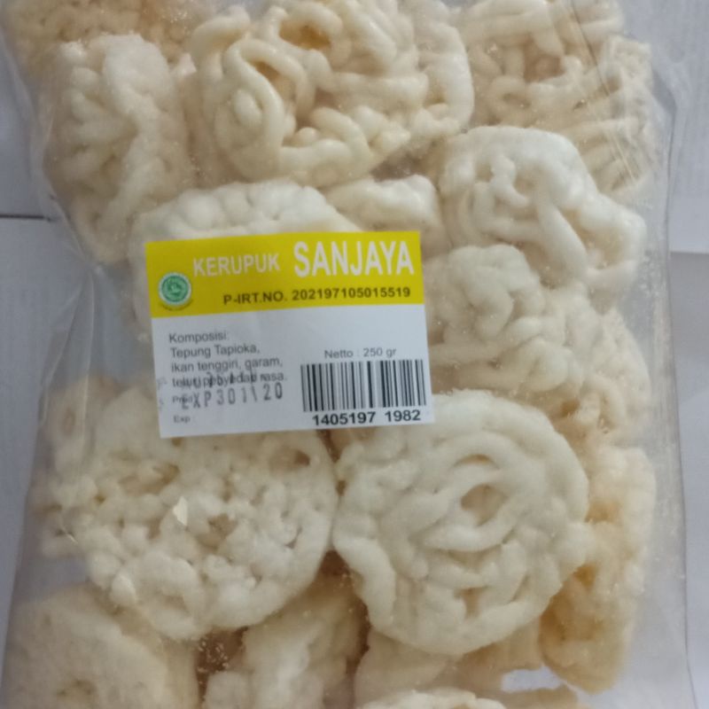 

kerupuk ikan tengiri merk sanjaya 250gr