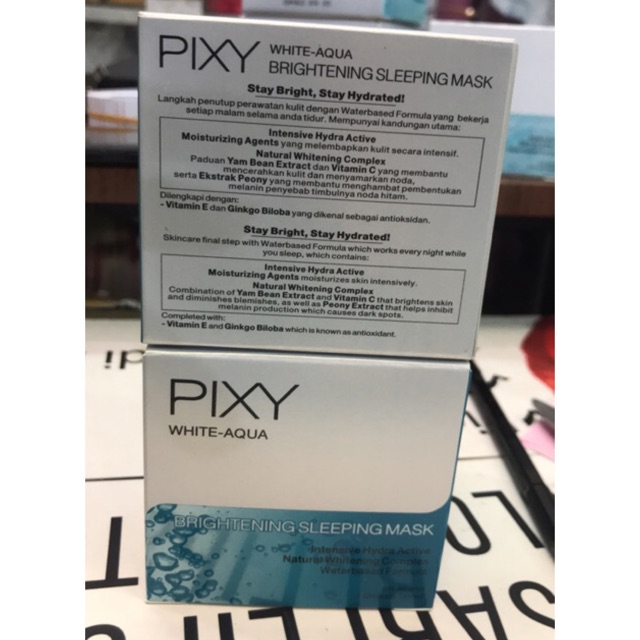kandungan pixy white aqua brightening moisturizer