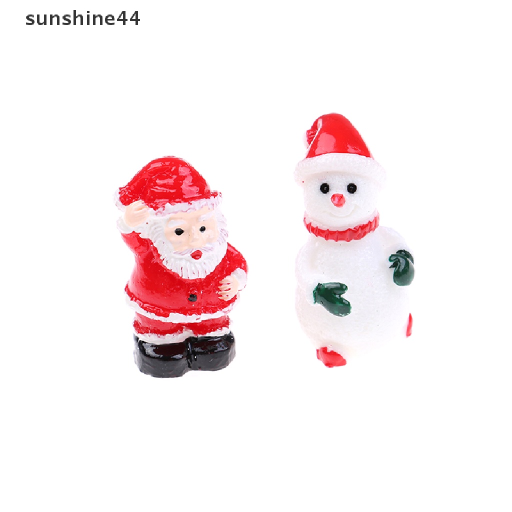 Sunshine Miniatur Santa Claus / Manusia Salju Untuk Dekorasi Taman