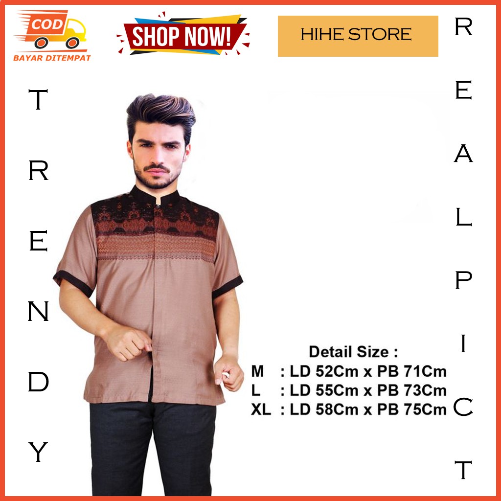 BAJU ATASAN COWO FASHION KOKO MUSLIM COWOK DEWASA LENGAN BAJU ATASAN COWO FASHION KOKO MUSLIM COWOK DEWASA LENGAN