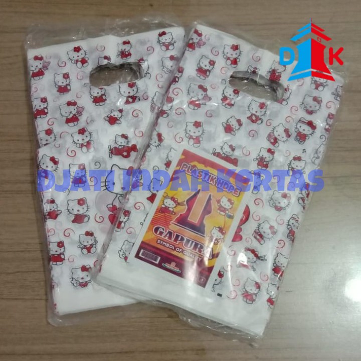 TERMURAH !!! Tas Plastik Olshop Cantik Hello Kitty / Plastik HDPE Uk 15 x 25