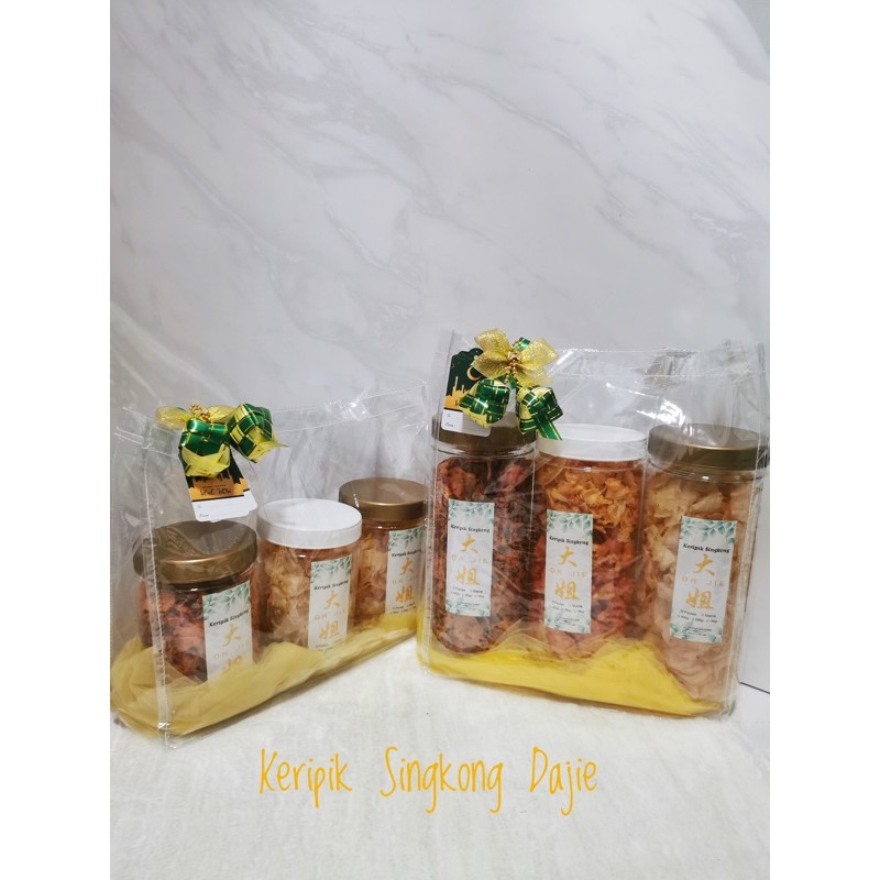 

Hampers Lebaran murah Keripik enak tipis renyah