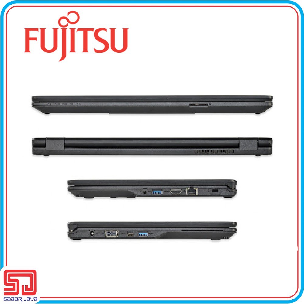 Fujitsu Lifebook E449 Core i3-8130U / SSD 256gb / 14&quot; / Win10 Pro / Laptop Bisnis