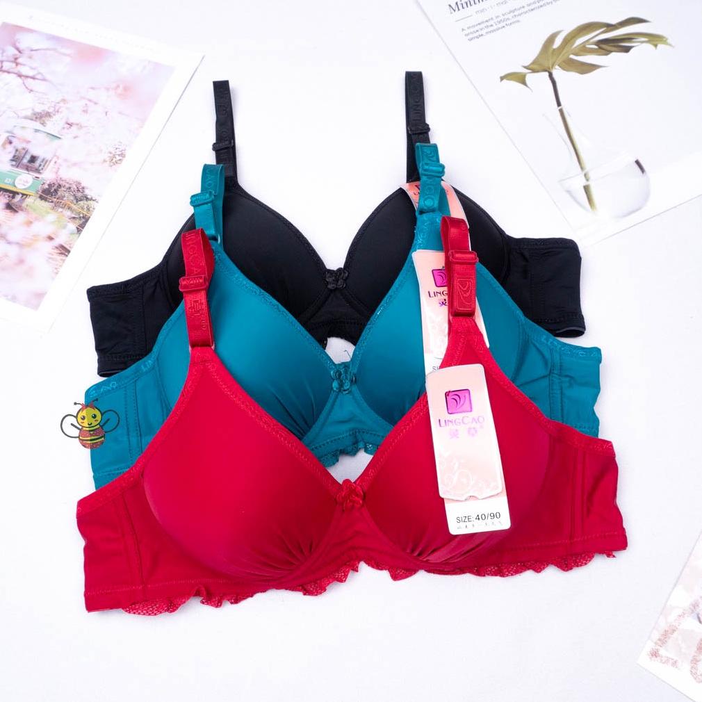 Bee - Bh Lingcao Original / Bra Push Up Bh Busa Tanpa Kawat Lingcao A5