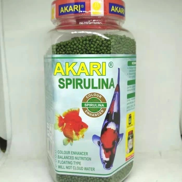 AKARI SPIRULINA 1MM SMALL 300 GR PELET KOI AKARI SUPER