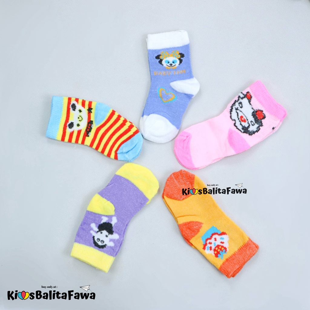 (ISI 6-12 PCS) Kaos Kaki Bayi Polos Warna 0-12 Bulan / SNI LEBIH MURAH Baby Socks Adem New Born Month Babycinnamon