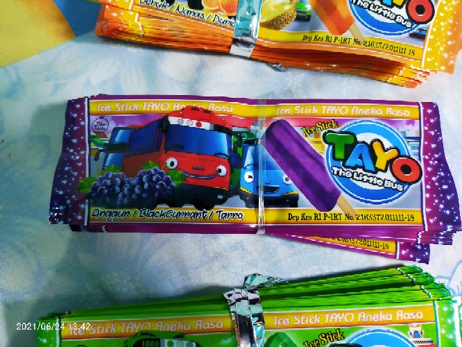 Kemasan Es Krim Stik Apollo Kemasan Es Krim Lapis Coklat Kacang / Plastik Es Cream Termurah/bisa Cod