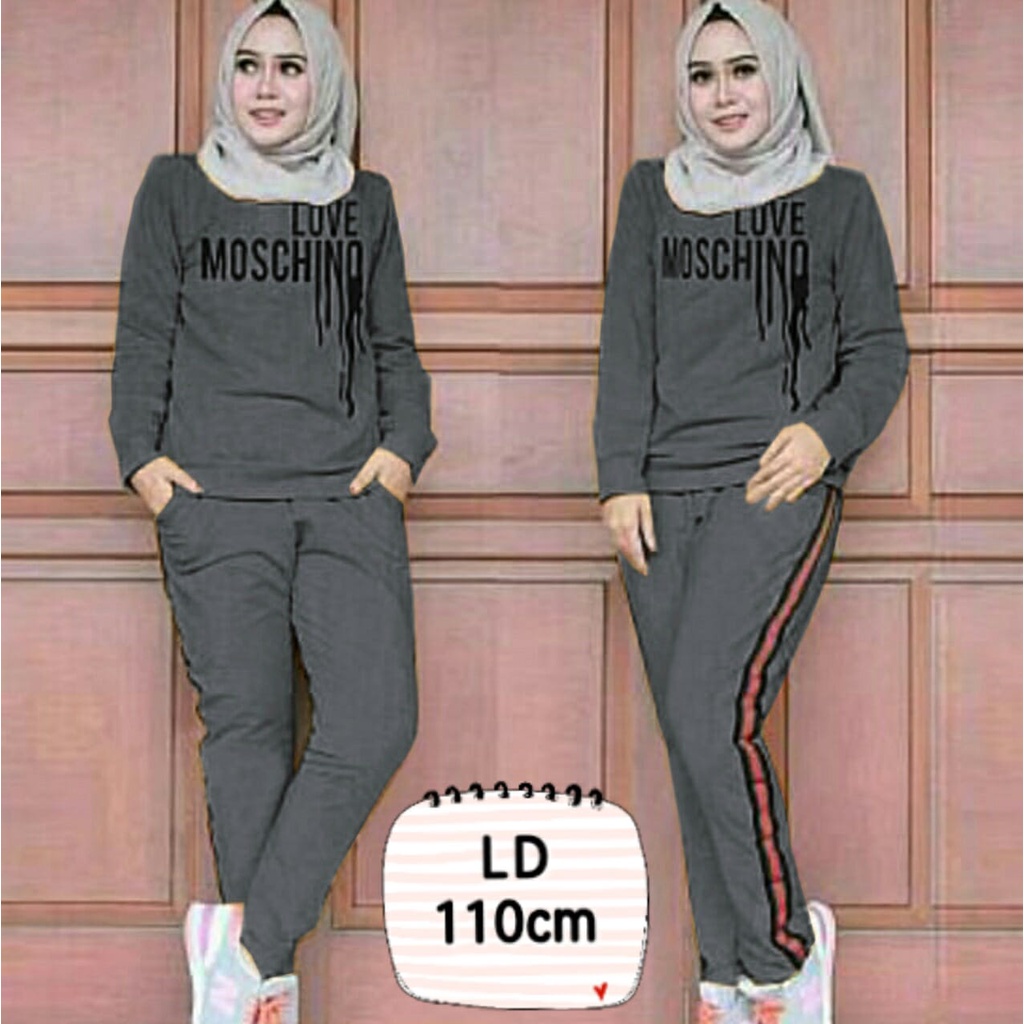 PIK - Setelan Training XL(5900), XXL(7333), 3XL(7711), 4XL(8100) /Setelan Wanita Muslim Jumbo/ Setelan Olahraga Wanita