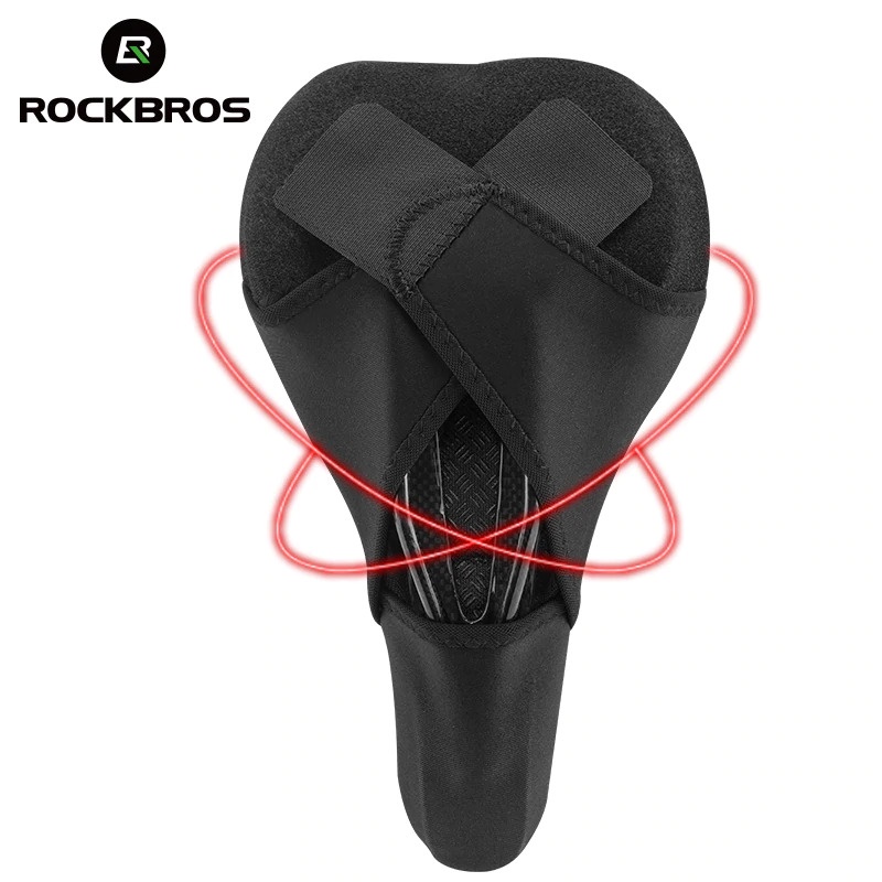 ROCKBROS Sadel Sepeda Comfortable Liquid Silicone Cushion - LF037 - Black