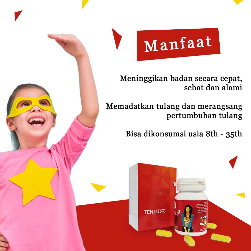 Vitamin Suplemen Makanan Peninggi Badan Untuk Remaja TenLung 100% Original