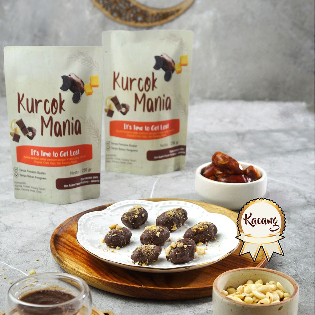 

Kurma Cokelat Rasa Kacang | Kurcok Mania