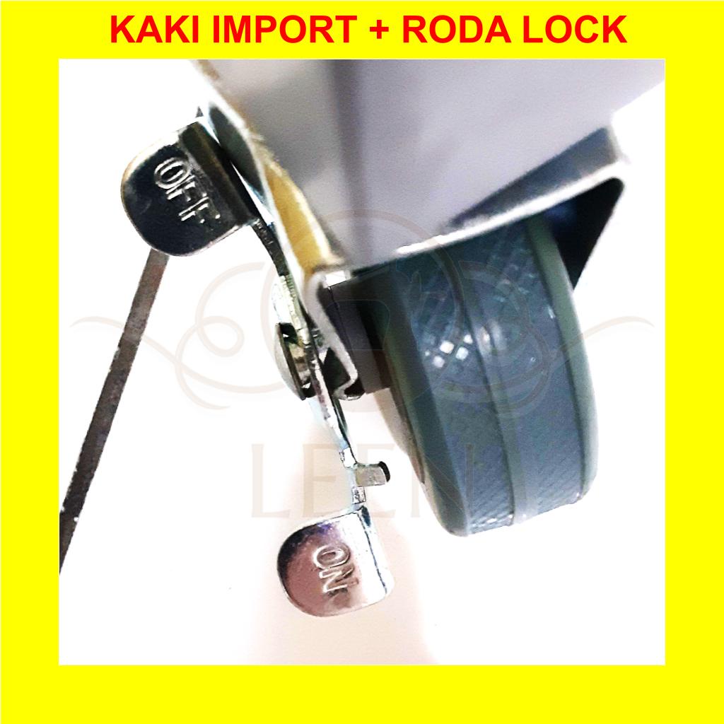 Kaki Mesin Jahit Import + Roda Lock Geser Impor Industri Highseed LEEN