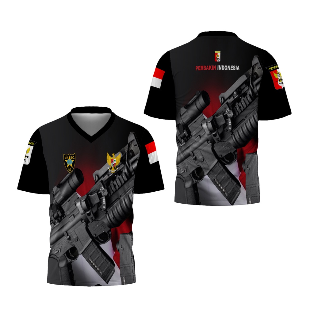 KaosArmy - Kaos Perbakin Original | Kaos Perbakin Kerah V | Kaos Perbakin