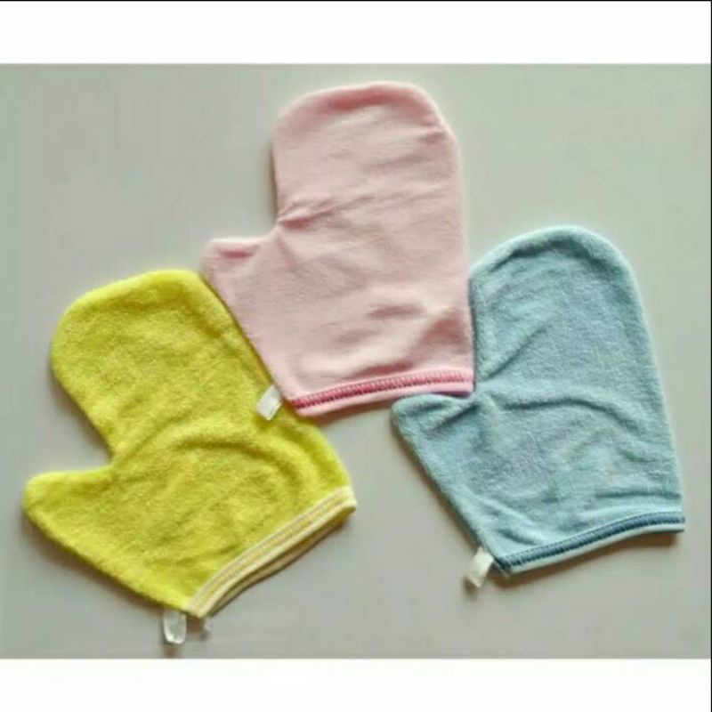 3 Pcs Waslap Mandi Bayi Waslap Jari