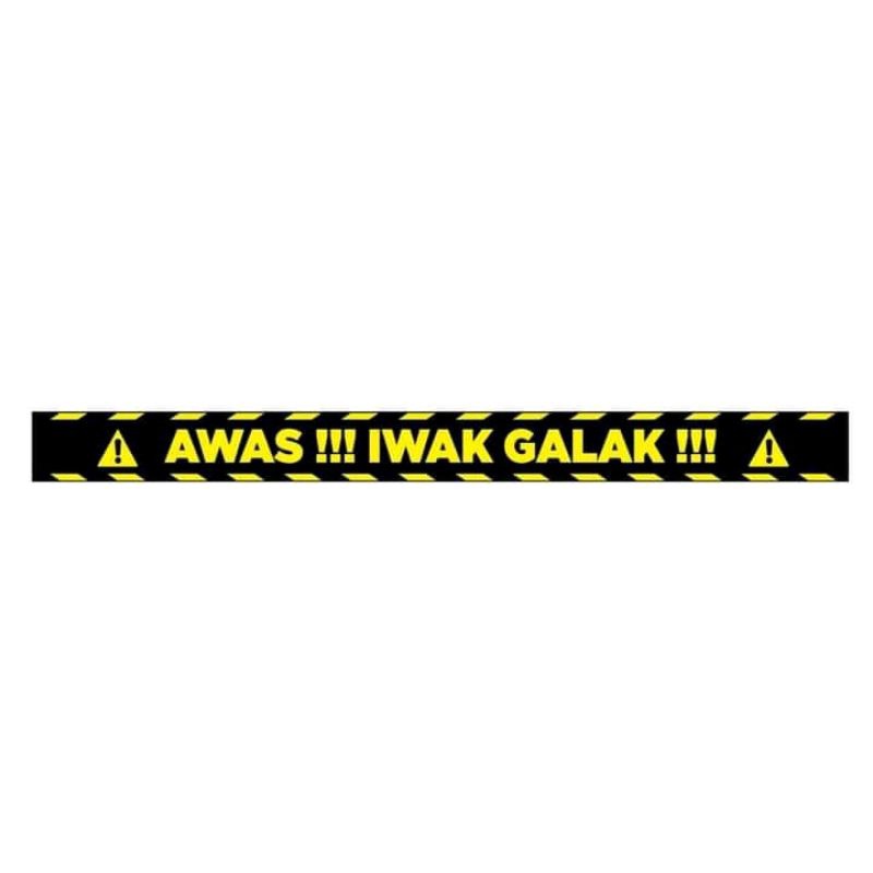 

sticker aquarium 30cm 40cm 50cm || sticker list aquarium || sticker ikan || sticker iwak galak