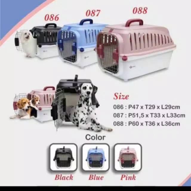 Per carrier 087 kennel box tas jinjing anjing kucing dog cat pet cargo