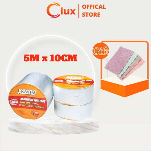 

(BISA COD) [10cmx5m] Super tape X2000 anti bocor air, Lakban X2000 super kuat