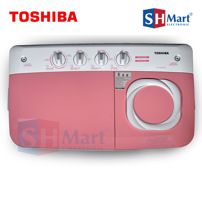 MESIN CUCI 2 TABUNG 9,5 KG TOSHIBA VH-H95MN / VH-H95WB / VH-H95WR / VH-H95WW GARANSI RESMI (MEDAN)