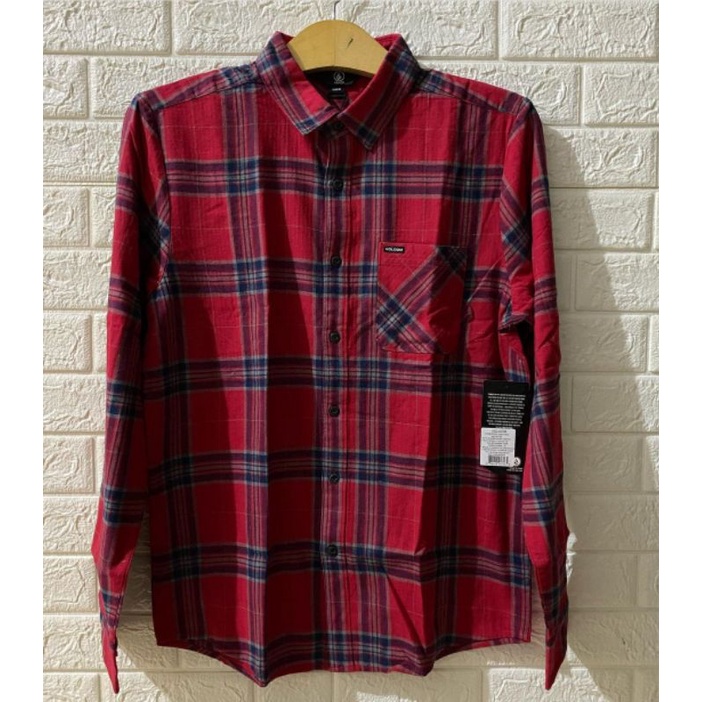 kemeja lengan panjang volcom original f321