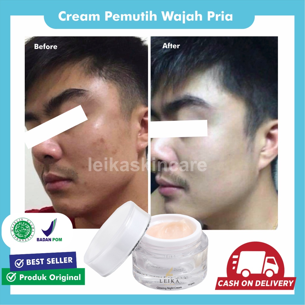 Cream Pemutih Wajah Pria Pencerah Wajah Cream Wajah Glowing Pemutih Wajah Permanen BPOM Pemutih Waja