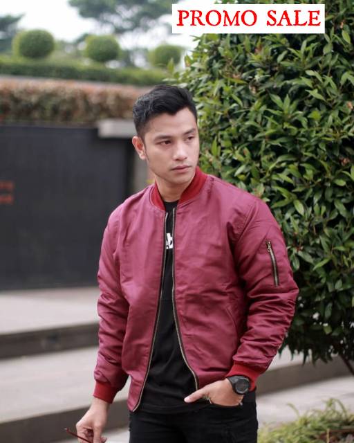 Bisa bayar di tempat - BOMBER POLOS PREMIUM