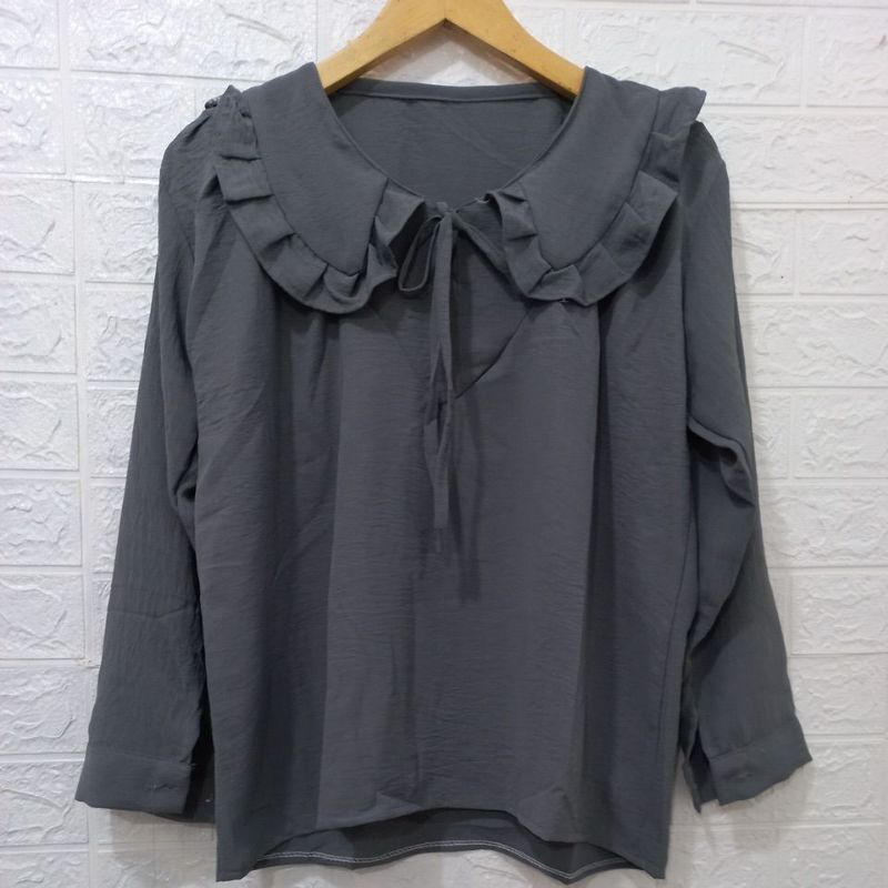 RR KOREAN BLOUSE CRINKLE AIRFLOW