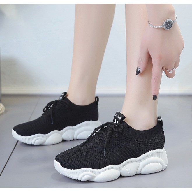 TBIG [COD] Sepatu Sneakers Import M Fashion Sepatu Batam Korea Style Sekolah Kuliah Sepatu Wanita