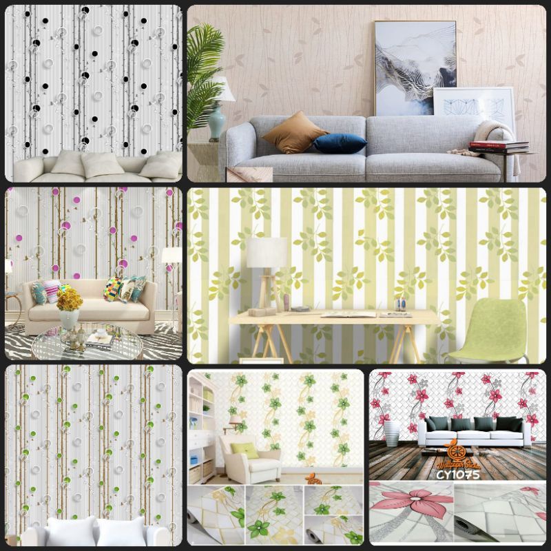 Jual WALLPAPER Sticker Dinding TERBAIK / WALLSTICKER DINDING Ukuran 45 ...