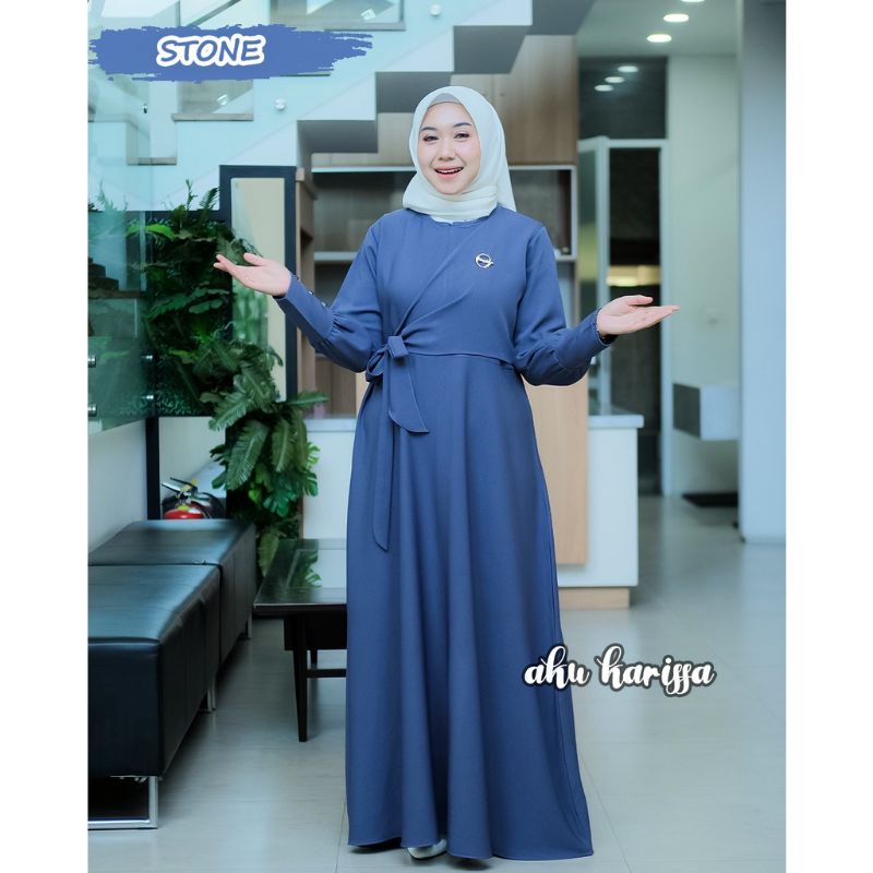 Gamis Wanita Muslimah Polos / Gamis Ciara Dress Ori Aku Karissa