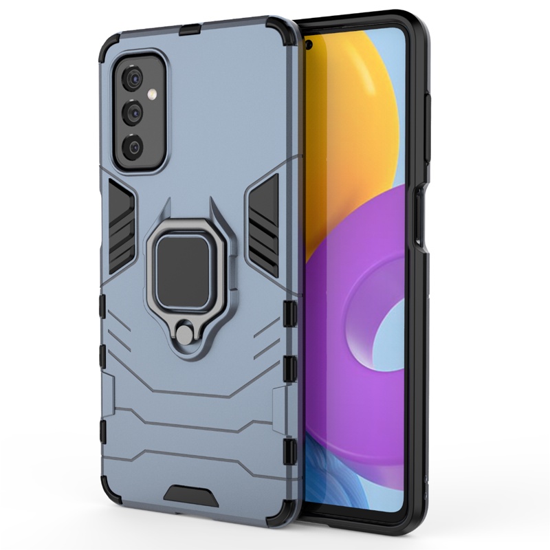 Casing Armor Shockproof Dengan Stand Holder Magnetik Untuk Samsung Galaxy M52 5G Coque