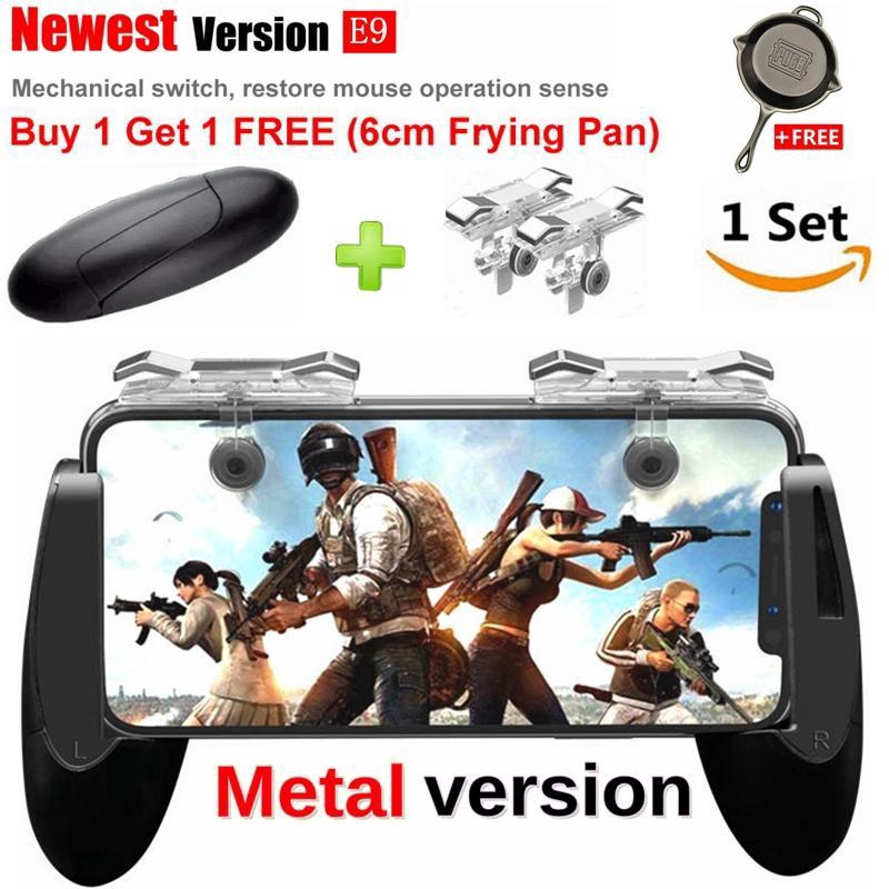 1 Set Gamepad Dengan Tombol Manual L1 R1 Untuk Game Pubg Smartphone