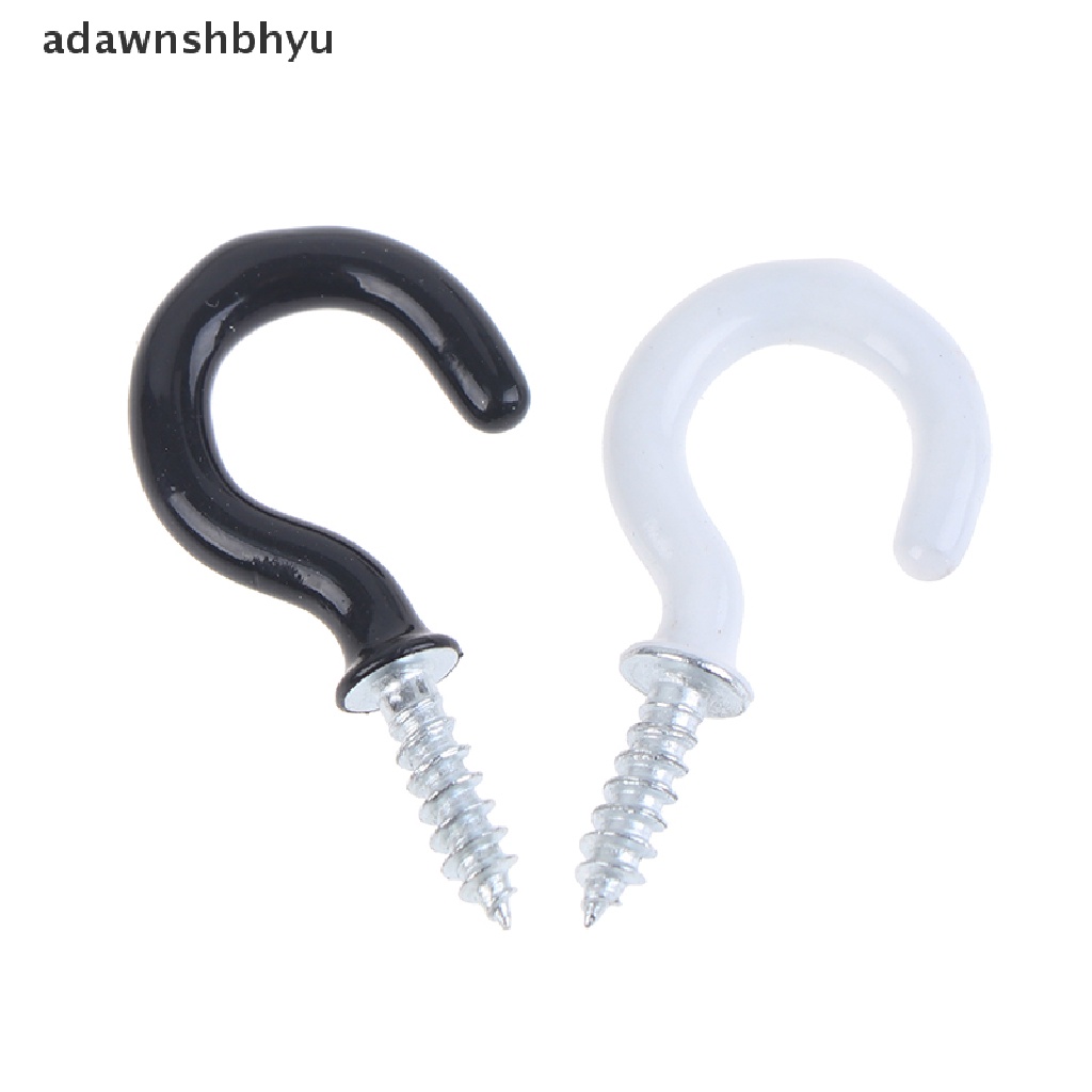 Adawnshbhyu 10Pcs Mug Shouldered Hanger Cup Hooks Heavy Duty Screw-In Ceiling Hooks Cup