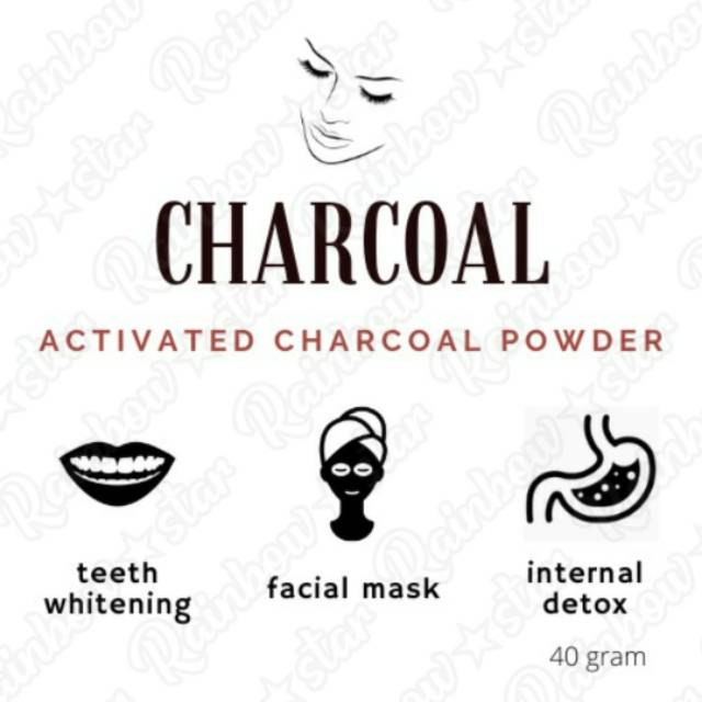 Activated Charcoal Powder / Arang Masker Wajah / Face Mask, Memutihkan Gigi / Teeth Whitening, Detox