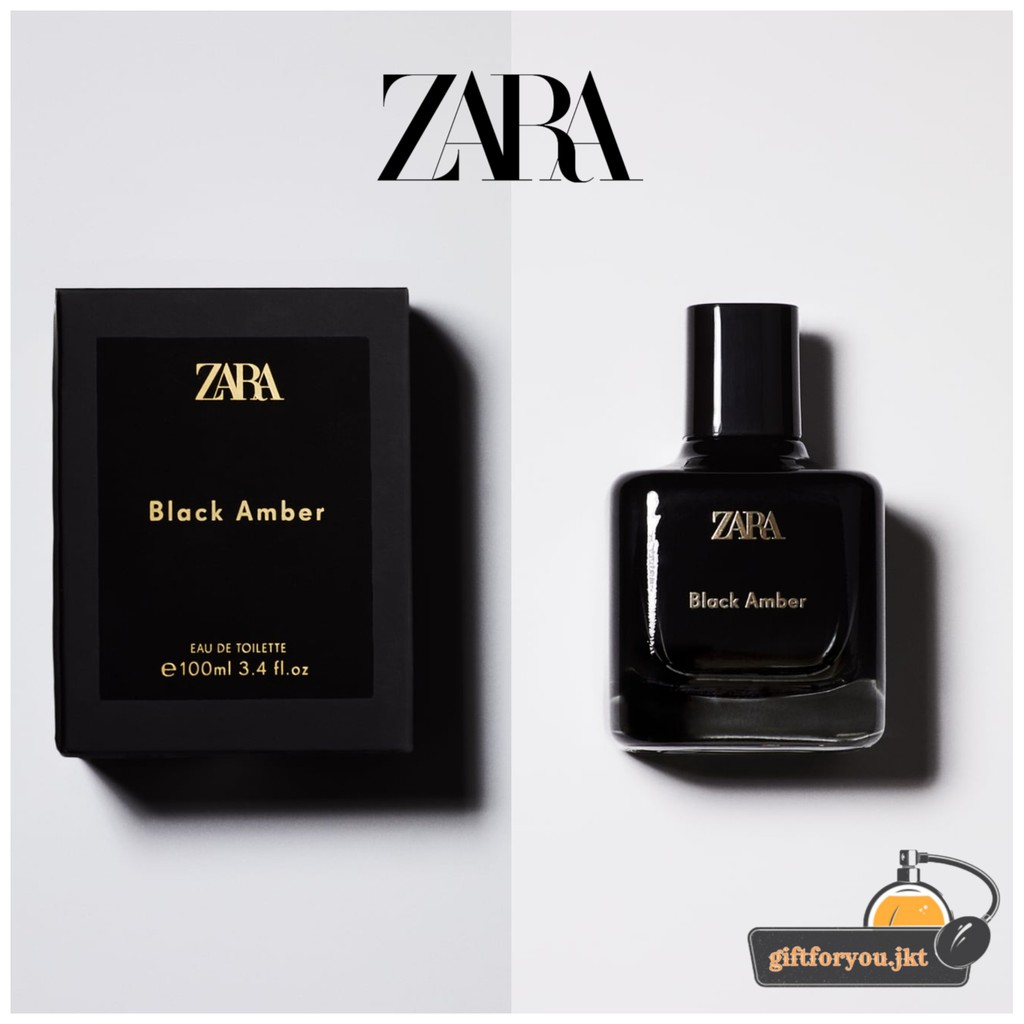 Zara Black Amber EDT Eau de Toilette Parfum Wanita Original 100 ml