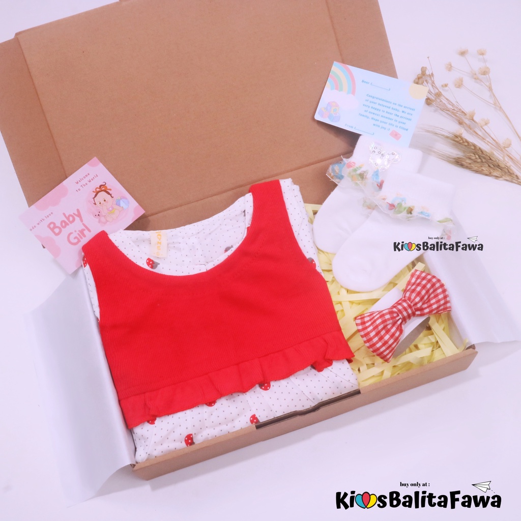 [ADORABLE] Hampers Baby Girl 0-30 Bulan / Kado Lahiran Hadiah Bayi Perempuan Bulan New Born Gift Dress