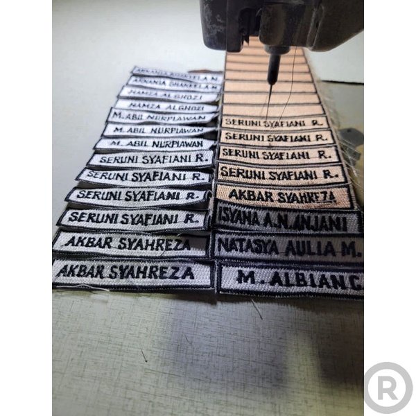 Bet nama sekolah/ pramuka sd/smp/sma Bordir Nama Custom