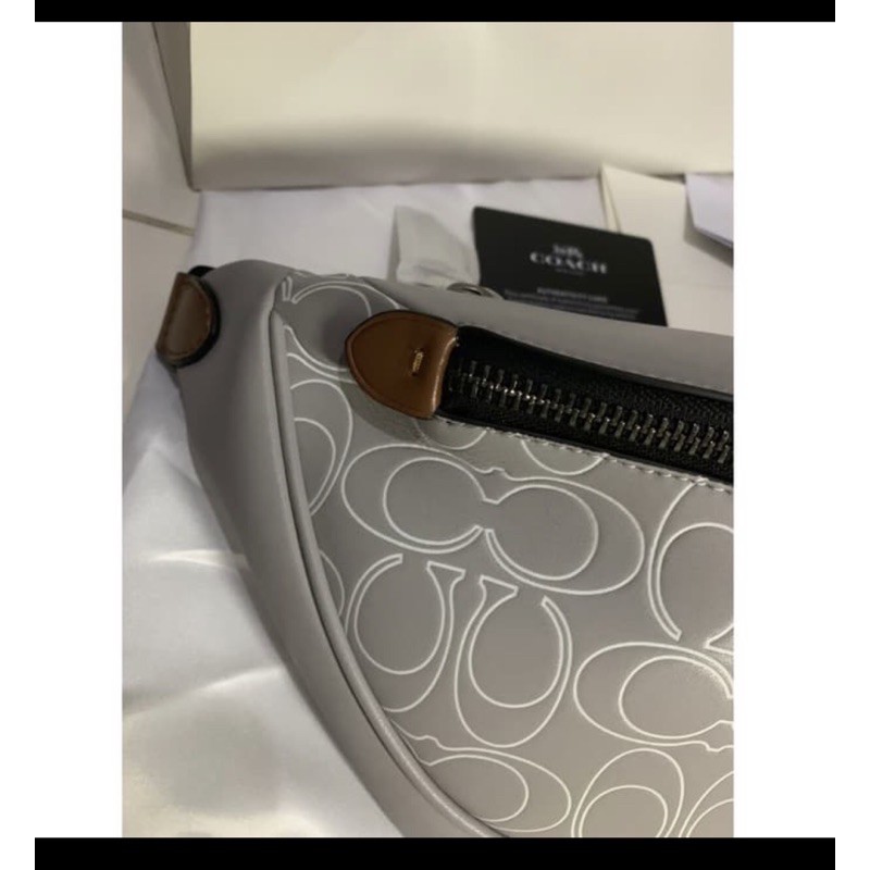 WAISTBAG COACH PUTIH SIGNATURE ORIGINAL 100%
