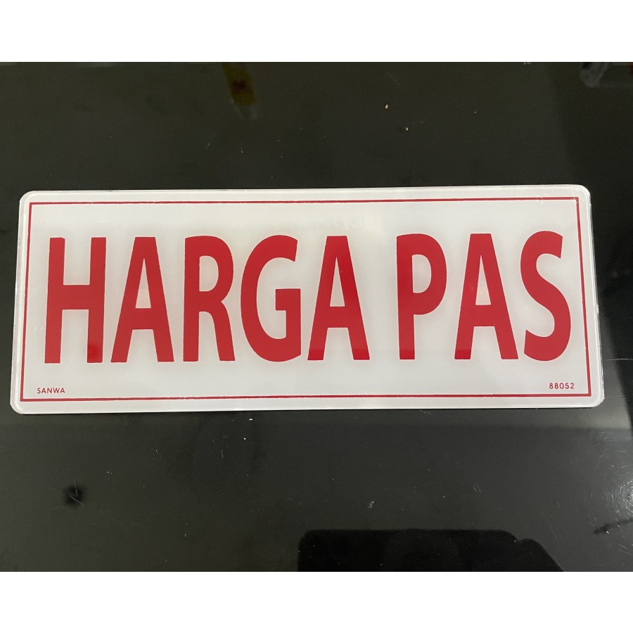 

Sticker stiker tempel Papan bahan Acrylic Akrilik Signage Harga Pas