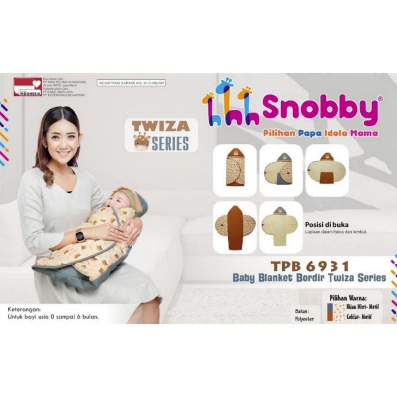 Snobby Baby Blanket Bordir Twiza Series