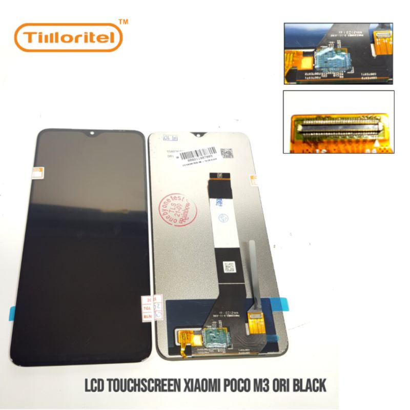 LCD TOUCHSCREEN XIAOMI POCO M3 / REDMI 9T ORI BLACK (UNIVERSAL)