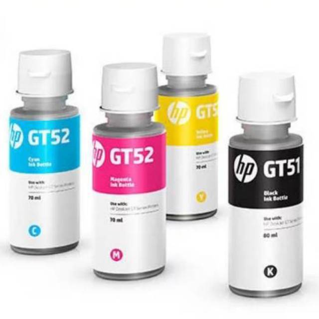 Tinta HP GT51XL Dan GT52 Losepack (Tanpa Dus) Original