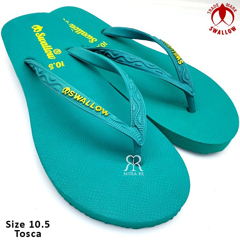 Sandal Jepit Swallow Nice Warna Sendal Karet Asli Wanita / Tali Jepit Sandal Serampat-Tosca 10,5