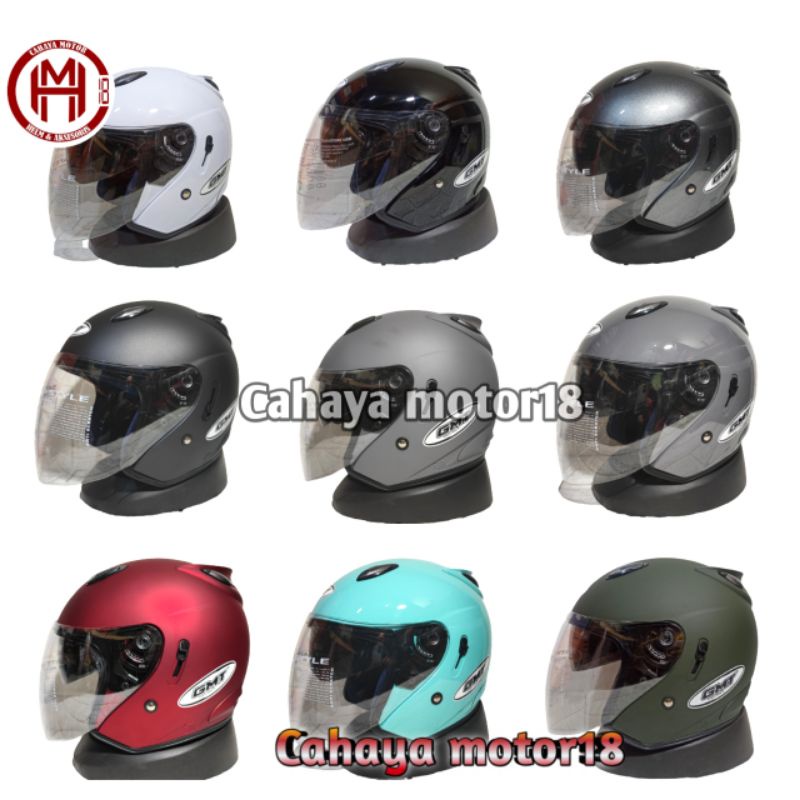 HELM GMT CENTRO SOLID|MODEL INK CENTRO DOUBLE VISOR