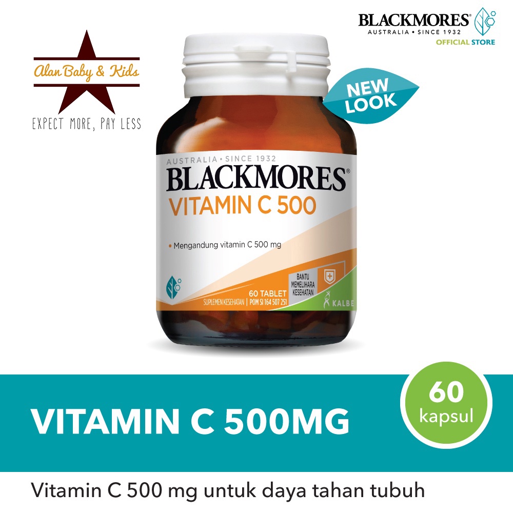 Blackmores Vitamin C 500 mg - 60 Tablet (Sertakan Packing Tambahan - Baca Deskripsi)