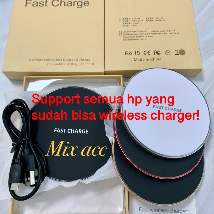 CHARGERR GY68 Fast charging Samsung Iphone Quick charge  Fast Wireless Charger