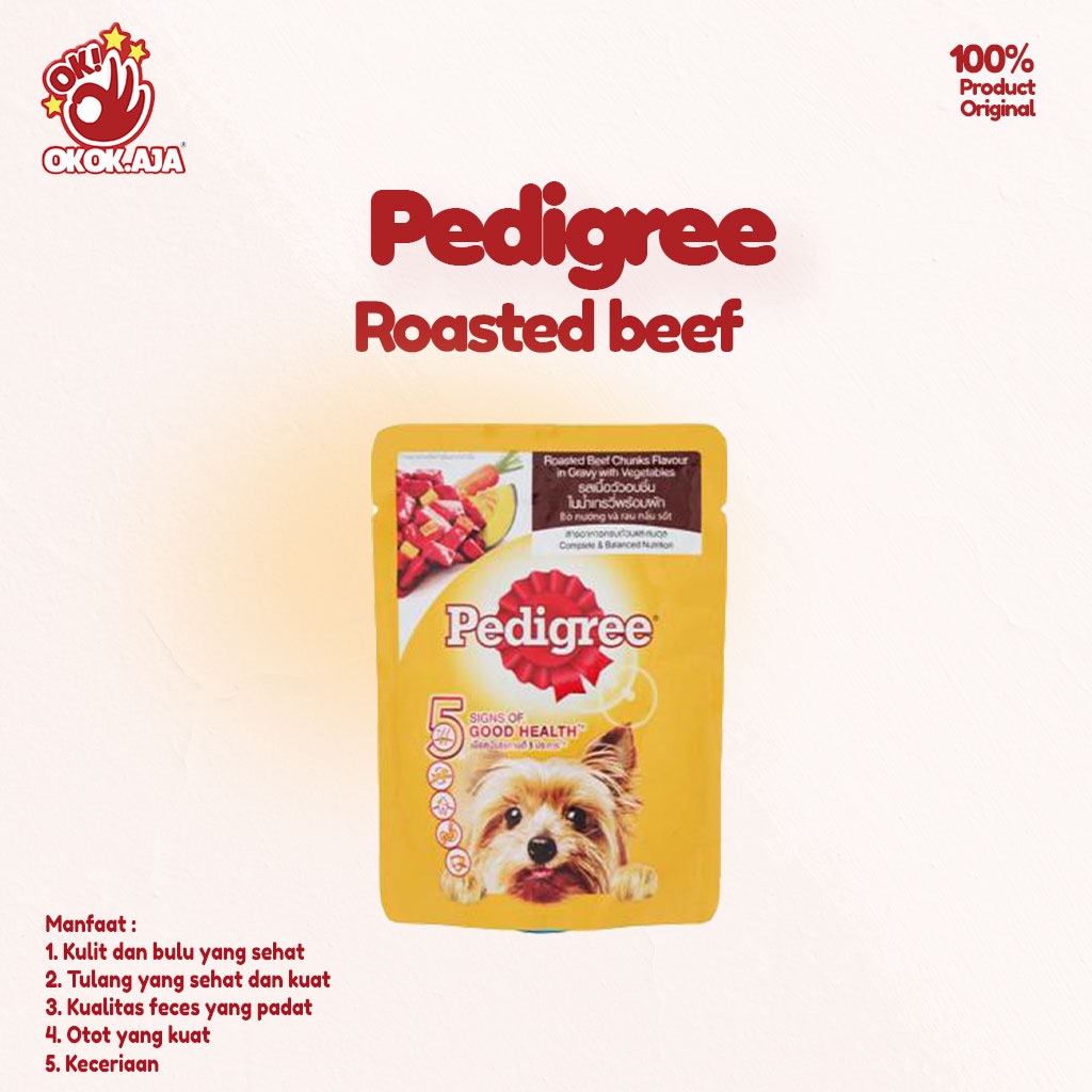 Makanan Anjing basah murah Pedigree pouch 80gr - Pedigree sachet murah