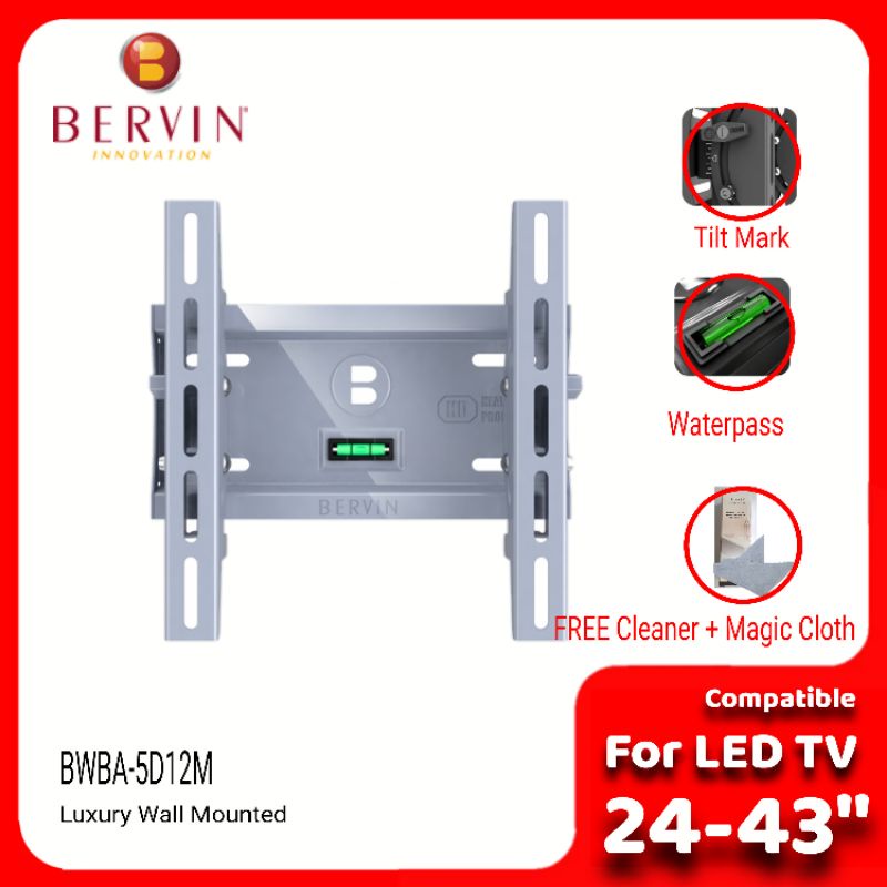 BERVIN Bracket TV 24-43 With Waterpass, Original Import Quality